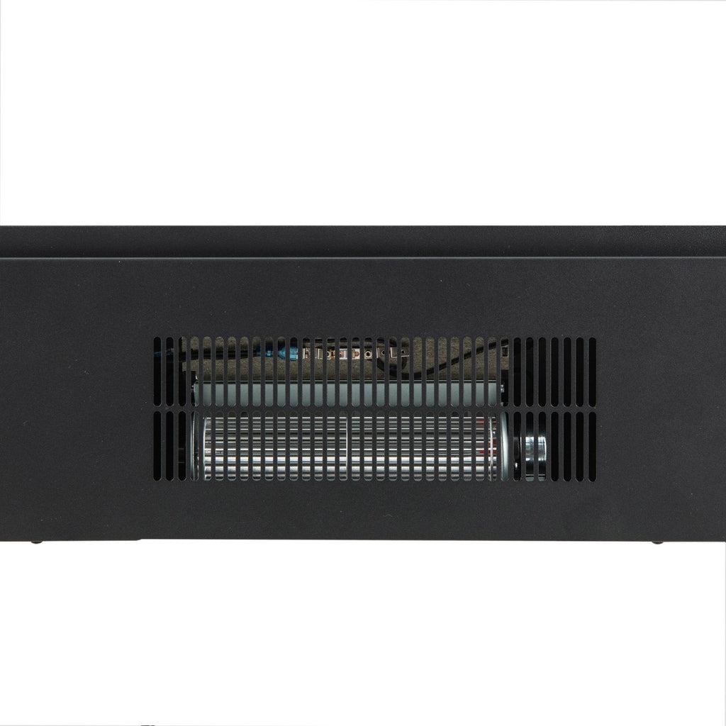 Inserto de chimenea eléctrica infrarroja de 26 pulgadas con control remoto-Negro