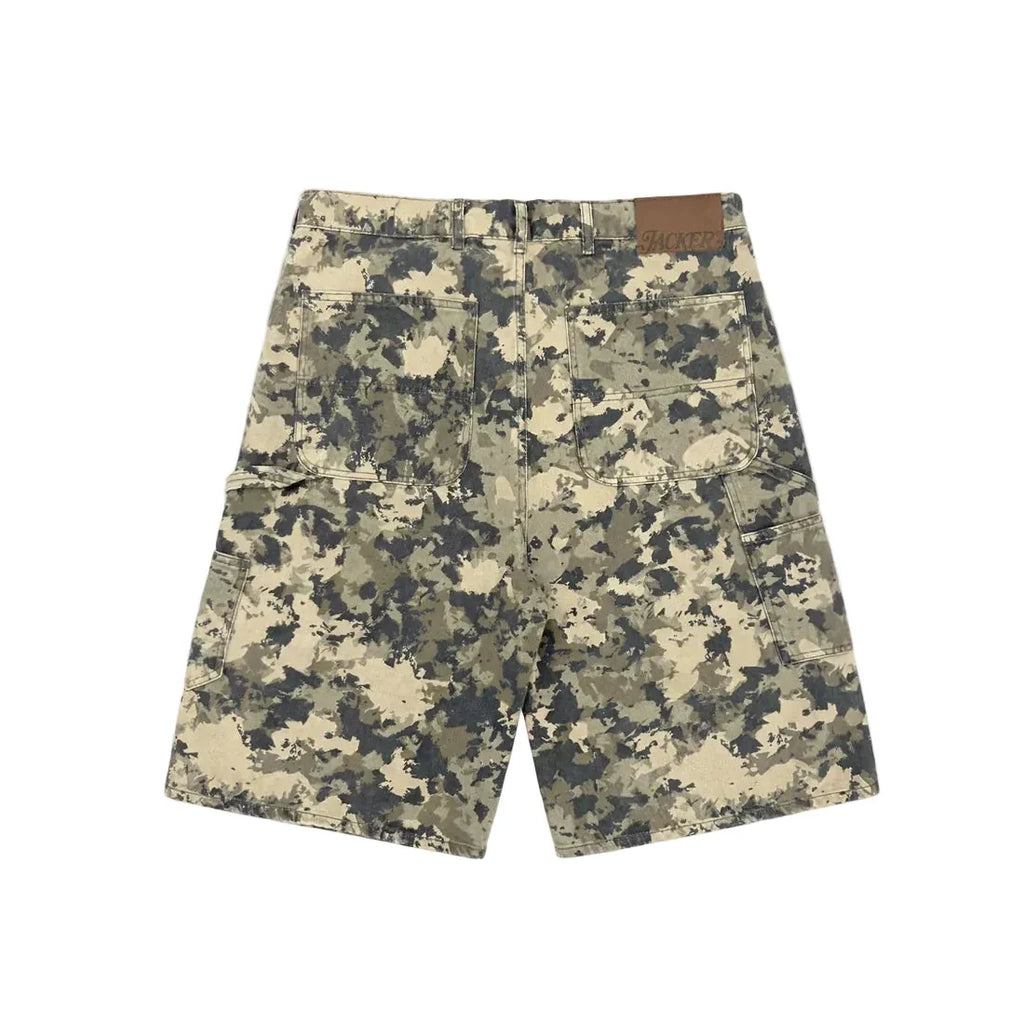 Bermudas Carpenter holgadas de mezclilla 'Classic' de Jacker - Camuflaje