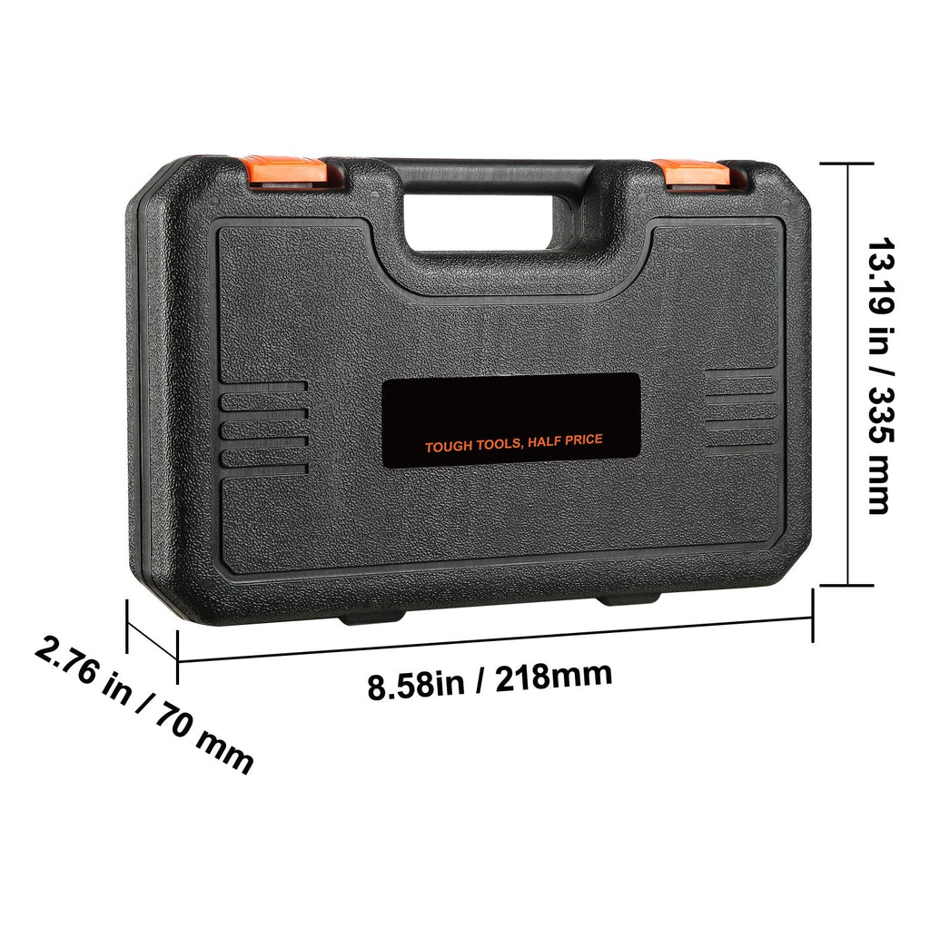 VEVOR Drive Impact Socket Set, 23 Piece Socket Set SAE 6 Point Cr-V Green Sir Loin