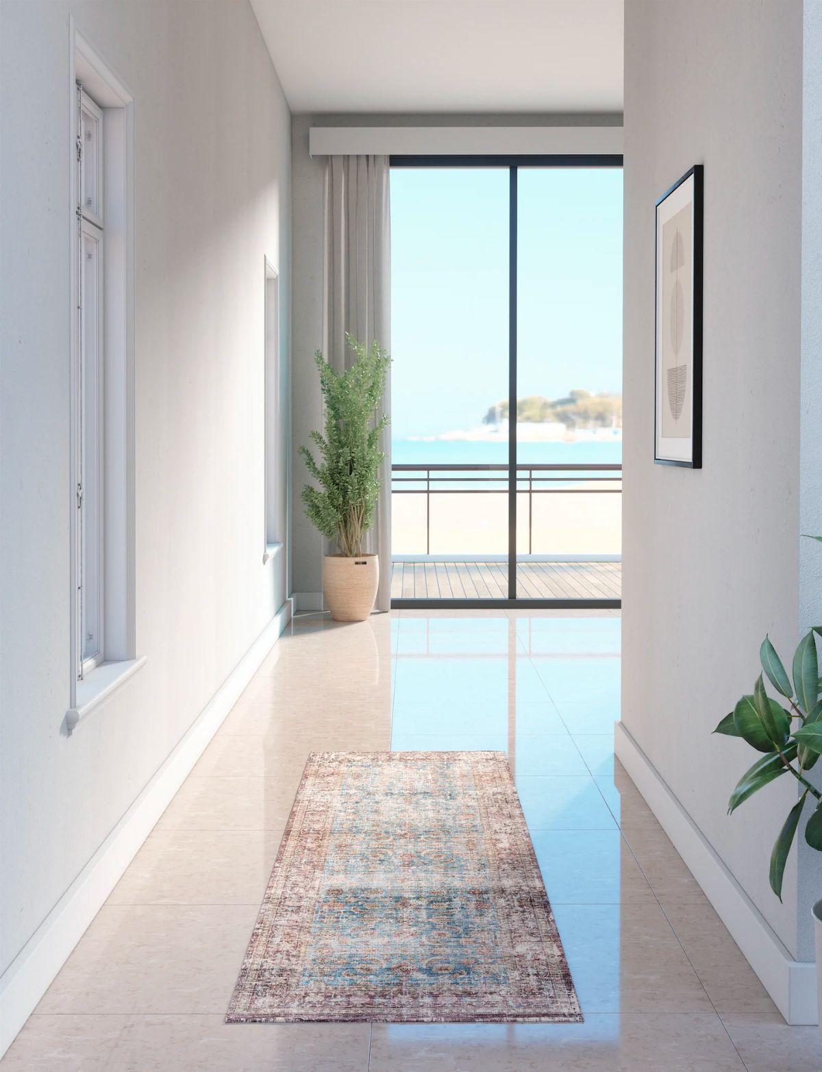 Zariah Brick Lagoon Rug