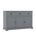 Sideboard Buffet mit 3 Schubladen und verstellbaren Einlegeböden – Grau