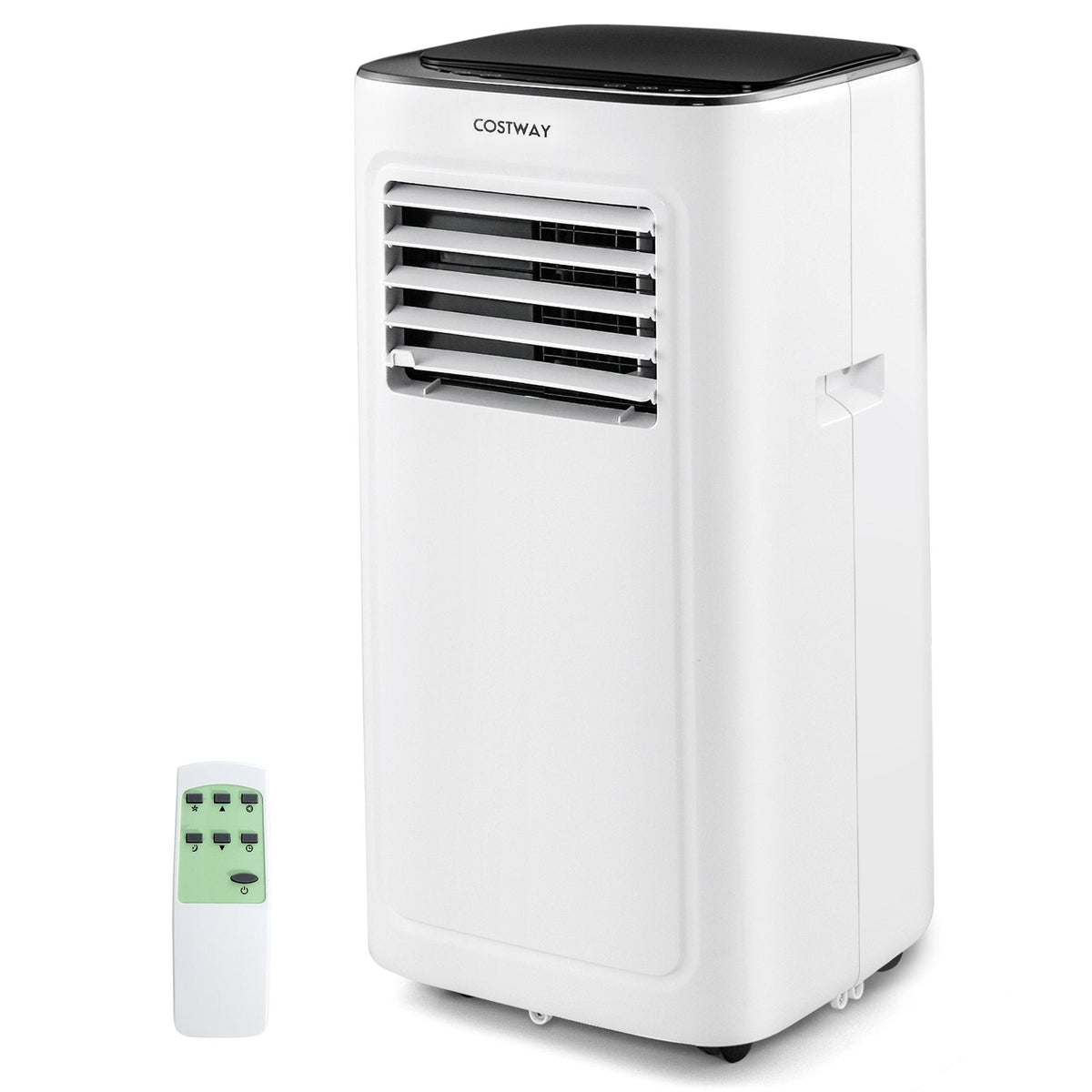 3-in-1 9000 BTU ポータブルエアコン 除湿機 24時間タイマー付き、ホワイト、280平方フィート