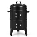 Barbecue au charbon de bois 3-en-1 Cambo avec thermomètre intégré