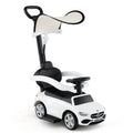 Voiturette poussée 3-en-1 Mercedes-Benz sous licence avec auvent - Blanche