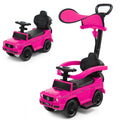 3-in-1 Rutschauto Mercedes Benz G350 Kinderwagen Schiebewagen mit Sonnendach - Pink
