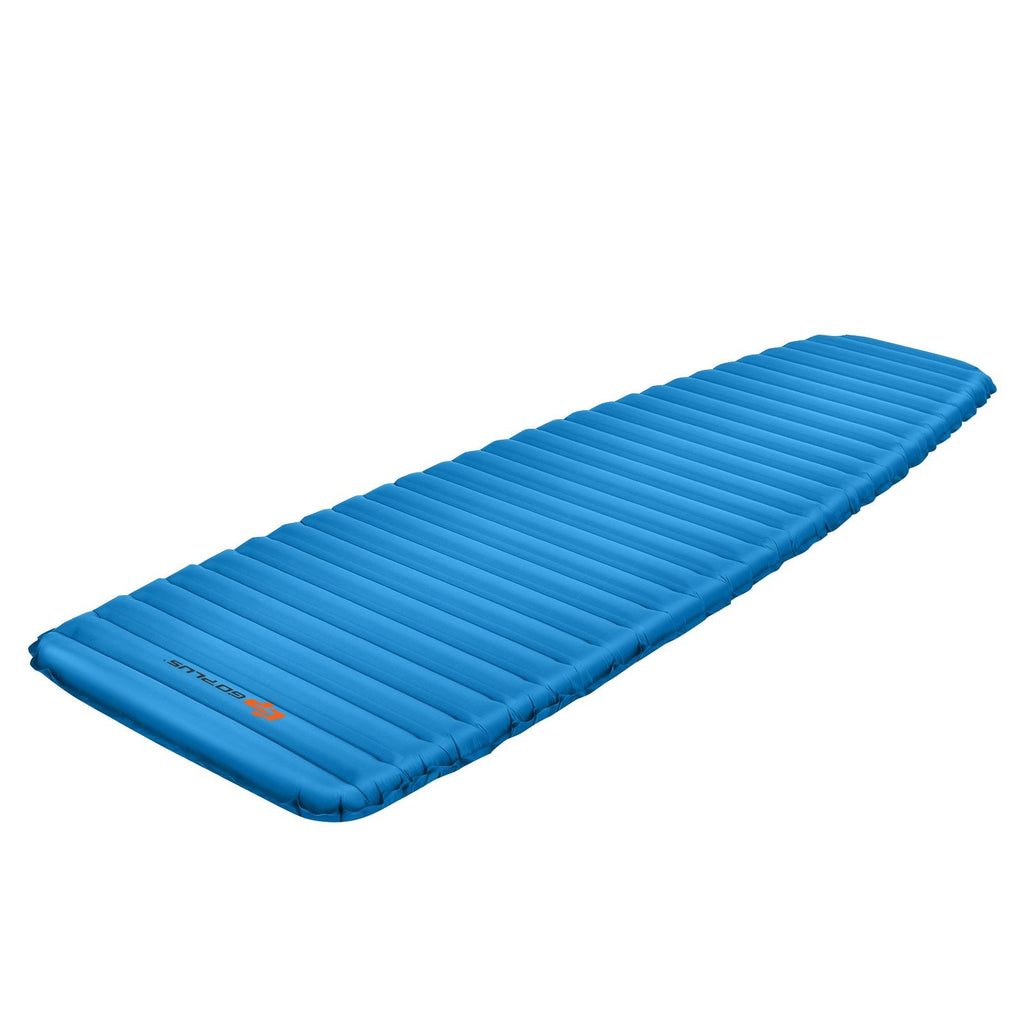 Colchoneta de camping inflable impermeable de 3 pulgadas de grosor - Azul