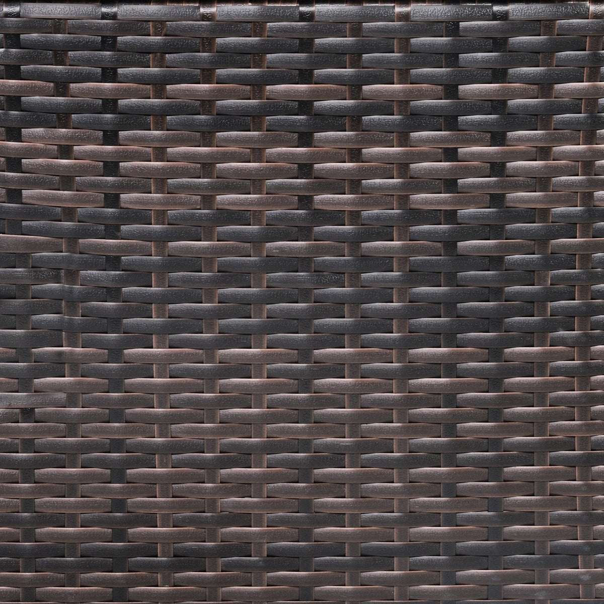 3-teiliges Bistro-Set aus Rattan mit Schaukelstühlen, 2 Schaukelstühle bis 181 kg belastbar mit cremeweißen Polstern und einem zweistöckigen Tisch mit Akazienholzplatte