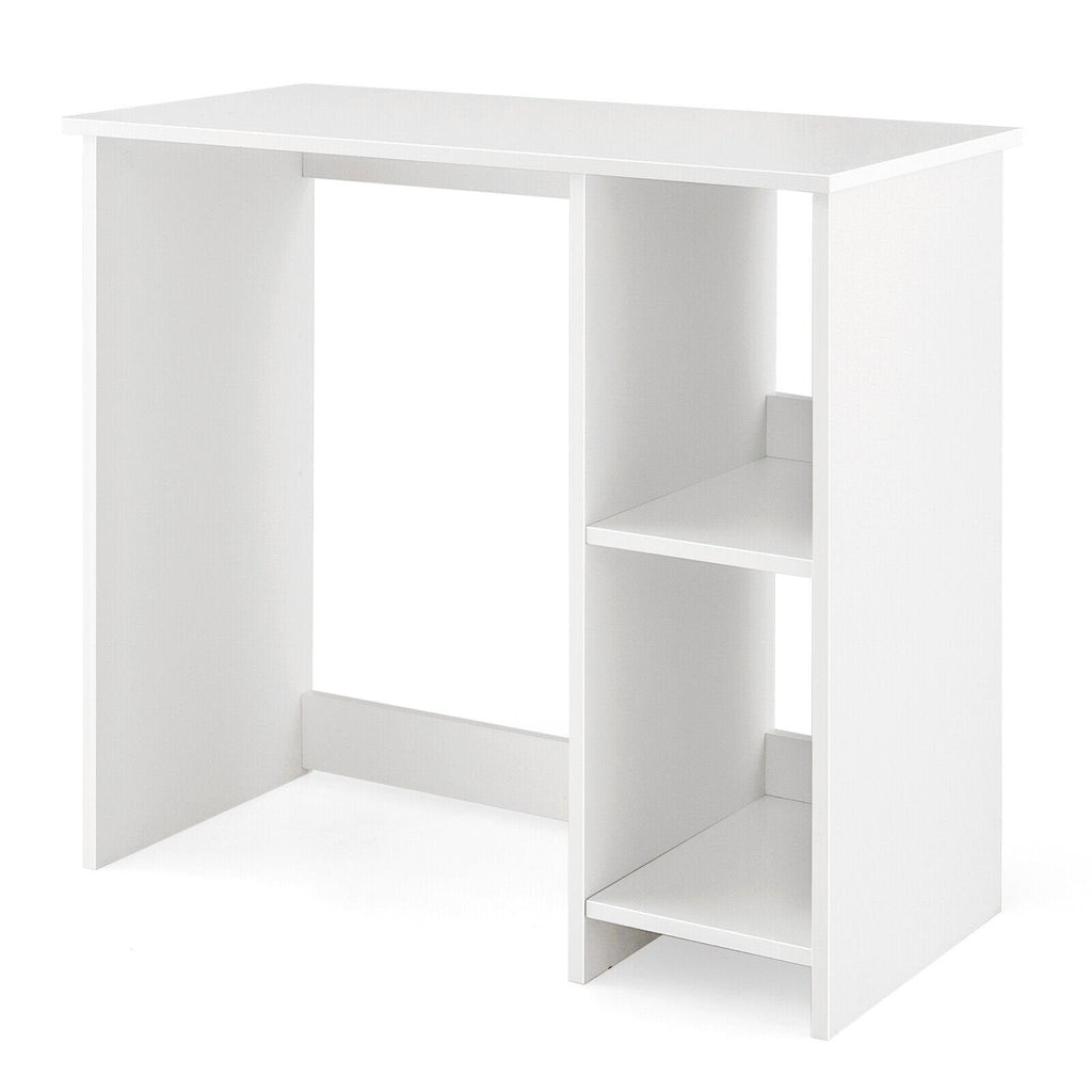 Bureau moderne de 31,5 pouces pour la maison avec 2 compartiments - Blanc