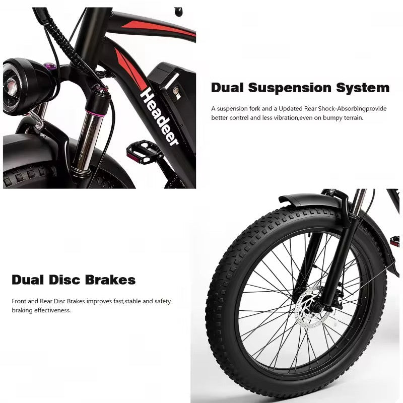HEADEER 800W Powerful Off-Road Electric Scooter
