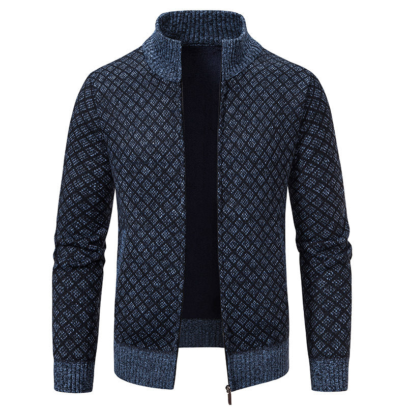 Chaquetas con estampado de cuadros gruesas
