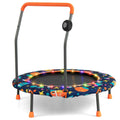 Mini trampolín de 36 pulgadas con luces LED de colores y altavoz Bluetooth multicolor