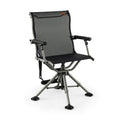 Chaise de chasse pivotante silencieuse à 360 degrés - Noir