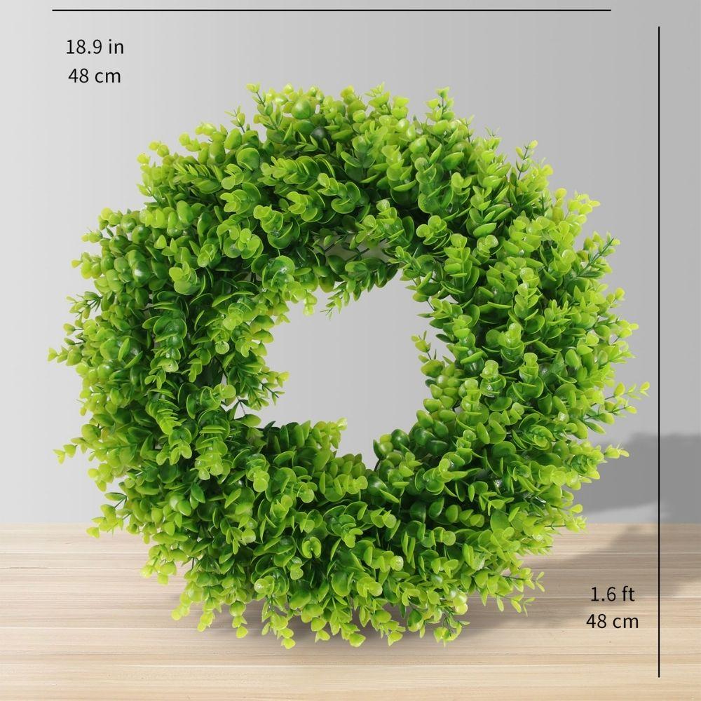 Elsie Artificial Eucalyptus Wreath 18.9''