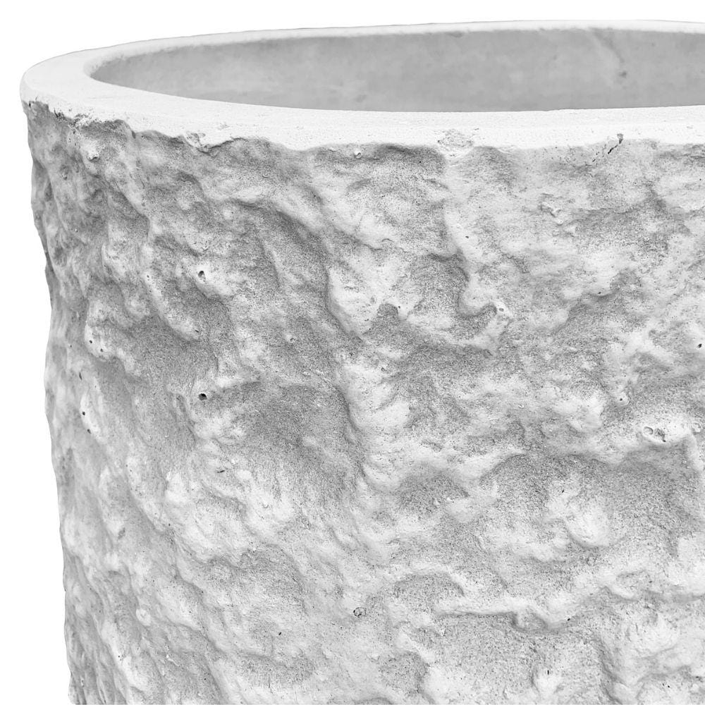 Vela Cement Rock Planter 14''