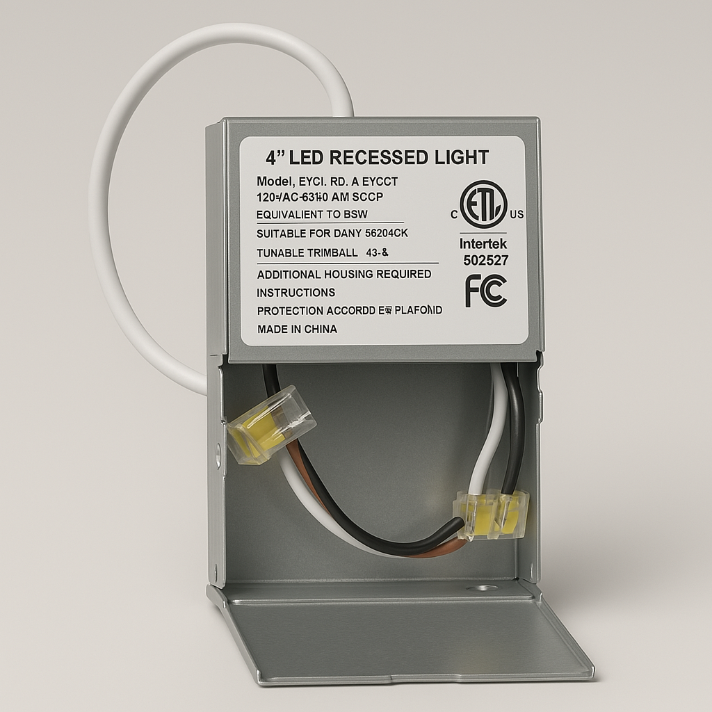 Luvelle Luz empotrada LED delgada de 6″ — 1050lm, sin lata, 5CCT, Energy Star, ETL, clasificación IC
