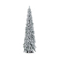 180 cm (6 Fuß) hoher, schlanker, künstlicher Weihnachtsbaum mit Schneebeschichtung, 407 Zweigspitzen, 250 LEDs und 11 Leuchtmodi