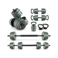 4-in-1 verstellbares Kurzhantel-Set – Schwarz