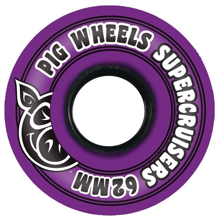 Pig Wheels 'Supercruisers' 85A ウィール 62MM - パープル