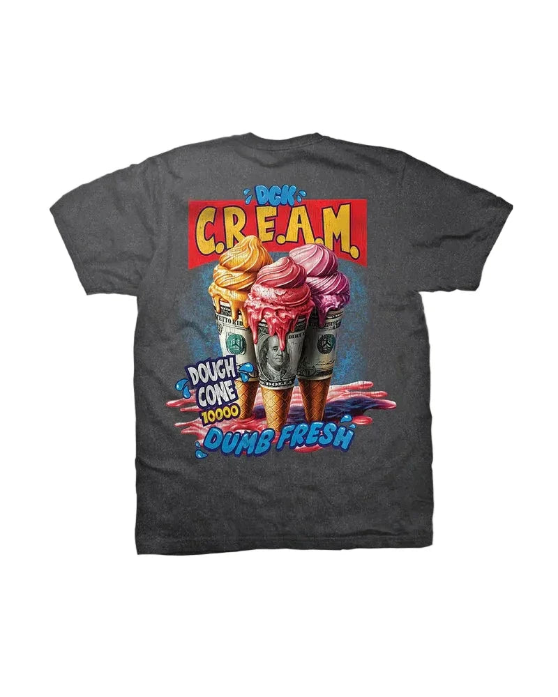 Camiseta de gramaje pesado DGK 'Dough Cone' - Negro vintage