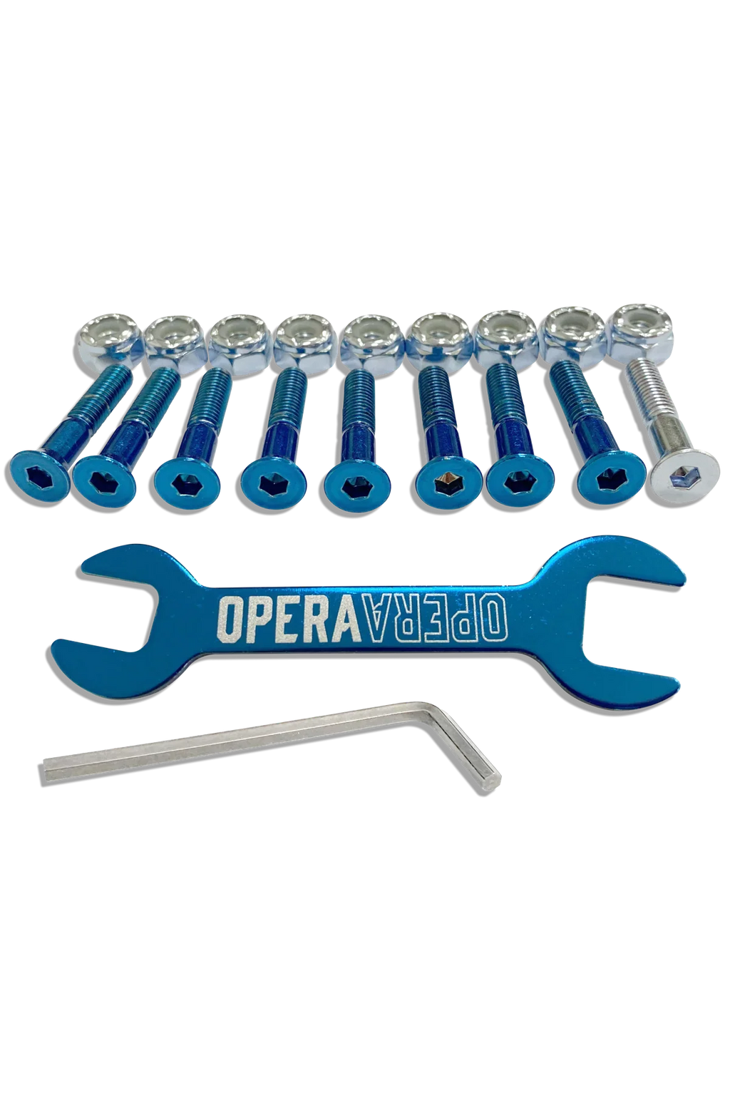 Herraje Opera Allen - Azul/Plata (7/8")
