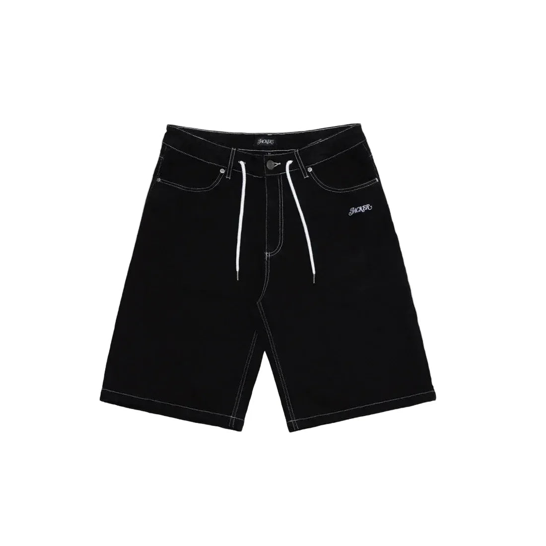 Bermudas vaqueras holgadas 'Classic' de Jacker - Negro