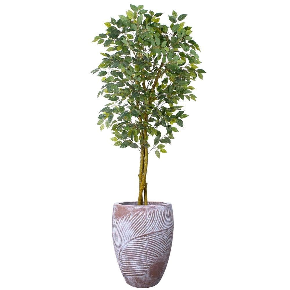 Benja Artificial Ficus Tree Potted Plant 6’