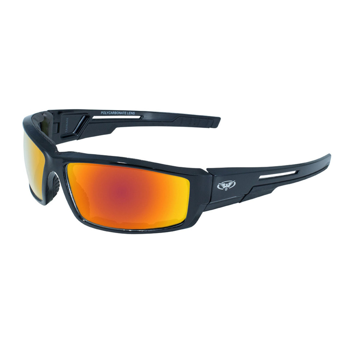 Lunettes de moto rembourrées en mousse Global Vision Sly GT. Lunettes de protection pour la conduite