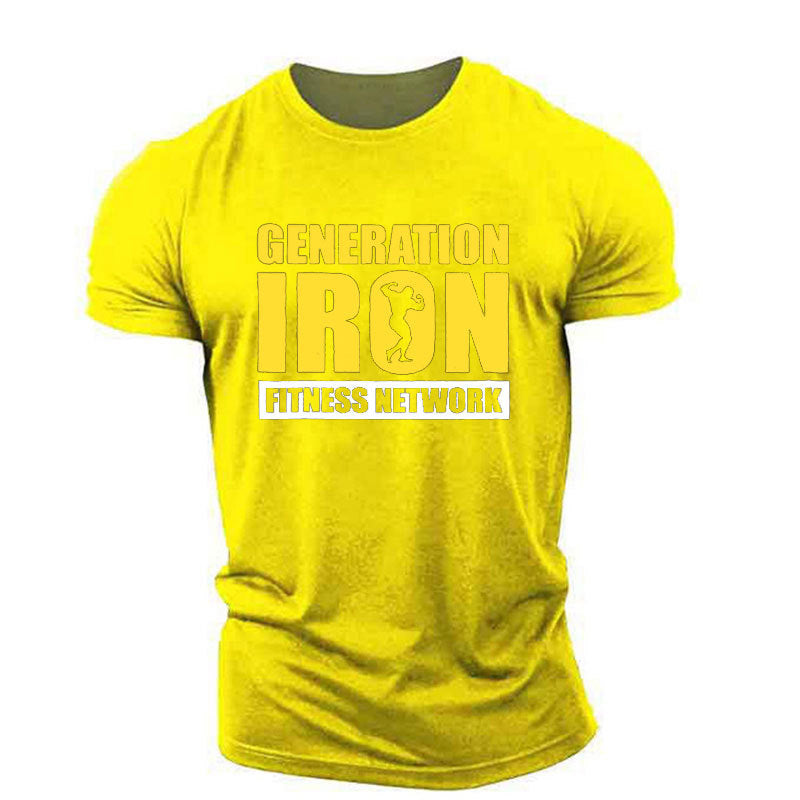 Débardeur de fitness tendance pour homme – T-shirt de sport imprimé décontracté