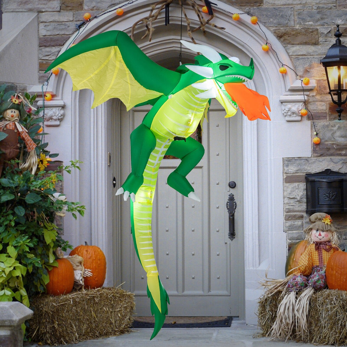 Dragon gonflable suspendu d'Halloween de 5 pieds