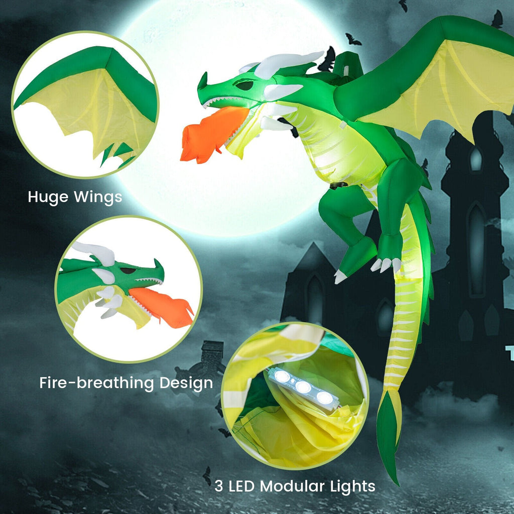 Dragon gonflable suspendu d'Halloween de 5 pieds