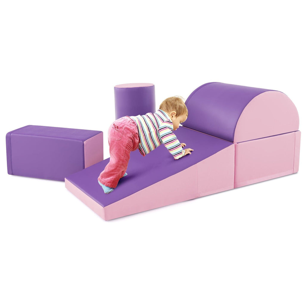 Juego de 5 piezas para trepar y gatear para niños - Morado