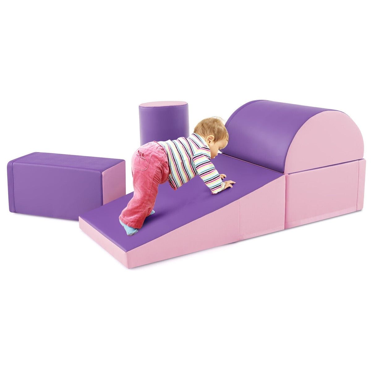 Juego de 5 piezas para trepar y gatear para niños - Morado