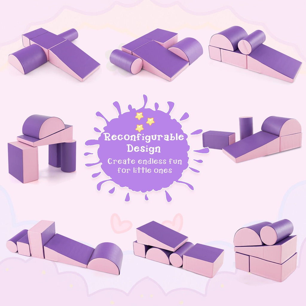 Juego de 5 piezas para trepar y gatear para niños - Morado