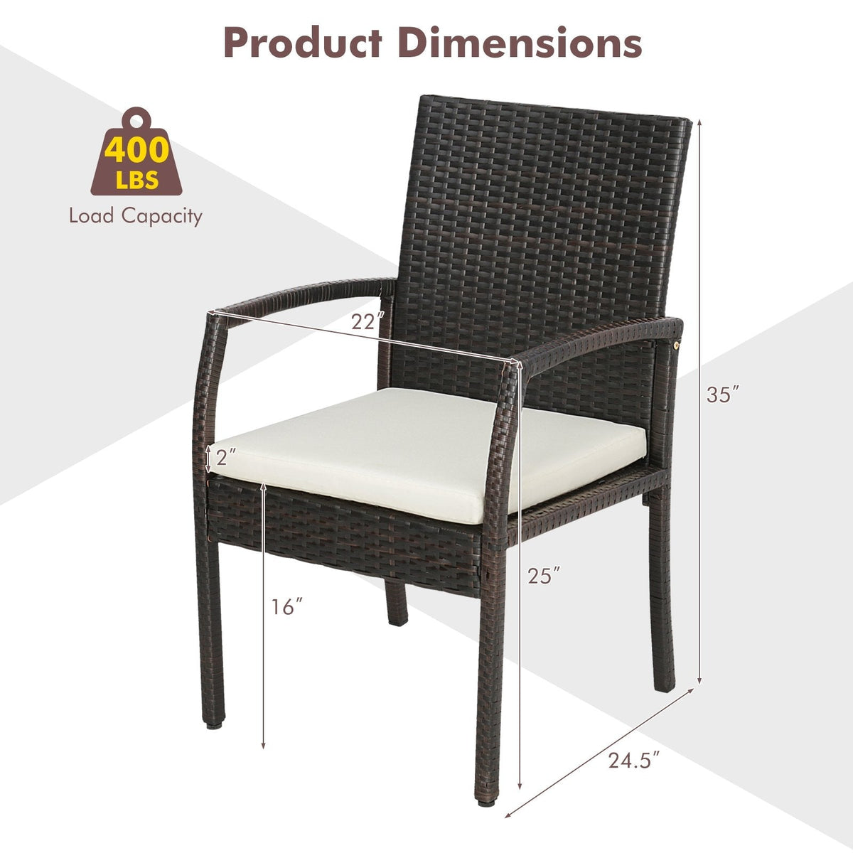 Juego de comedor de ratán para patio de 5 piezas, mesa de 69 pulgadas con cubierta de acacia, orificio de 2 pulgadas con tapa para paraguas y 4 sillones acolchados