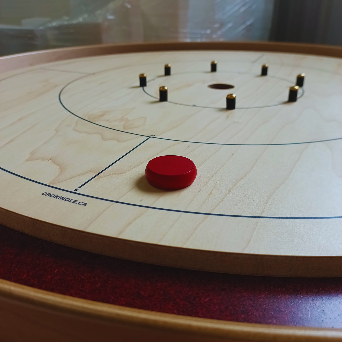 13 Red Crokinole Discs (Half Set)