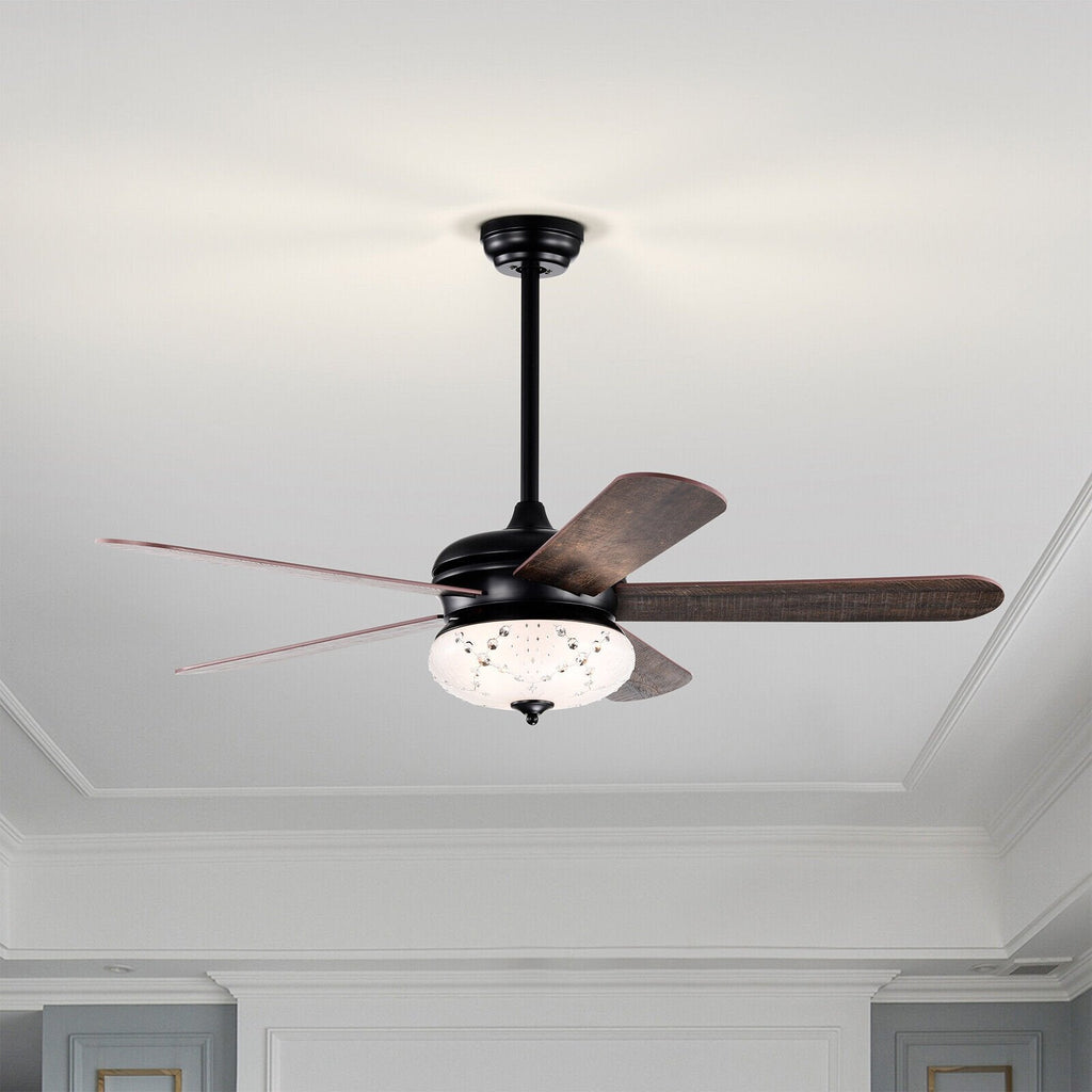 Ventilador de techo de 52 pulgadas con control remoto - Nogal