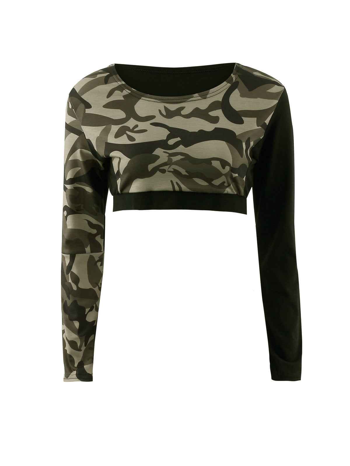 Po-anhebender Yoga-Anzug mit Camouflage-Nahtdruck – Damen Sport-Fitness-Set