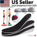 Men Women Invisible Height Increase Insoles Heel Lift Taller Shoe Puce Gaia