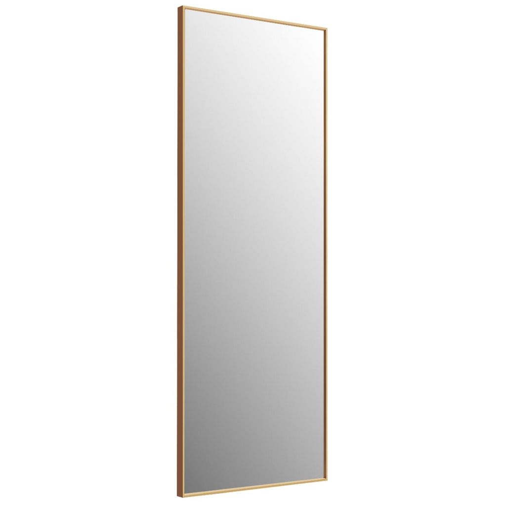 Espejo de cuerpo entero de 59 pulgadas, espejo rectangular grande para dormitorio - Dorado