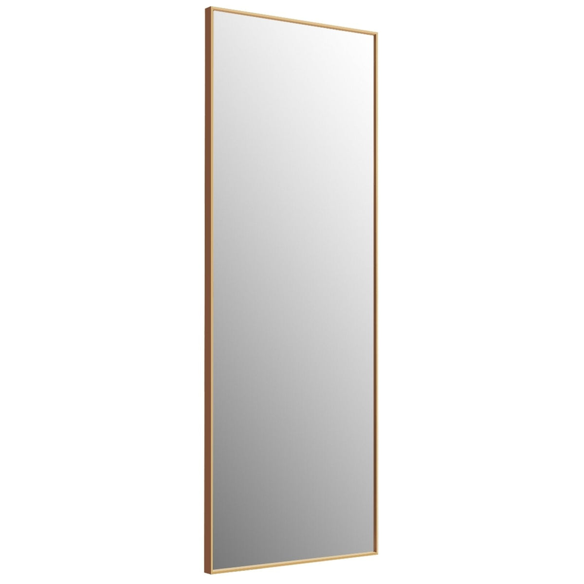 Espejo de cuerpo entero de 59 pulgadas, espejo rectangular grande para dormitorio - Dorado