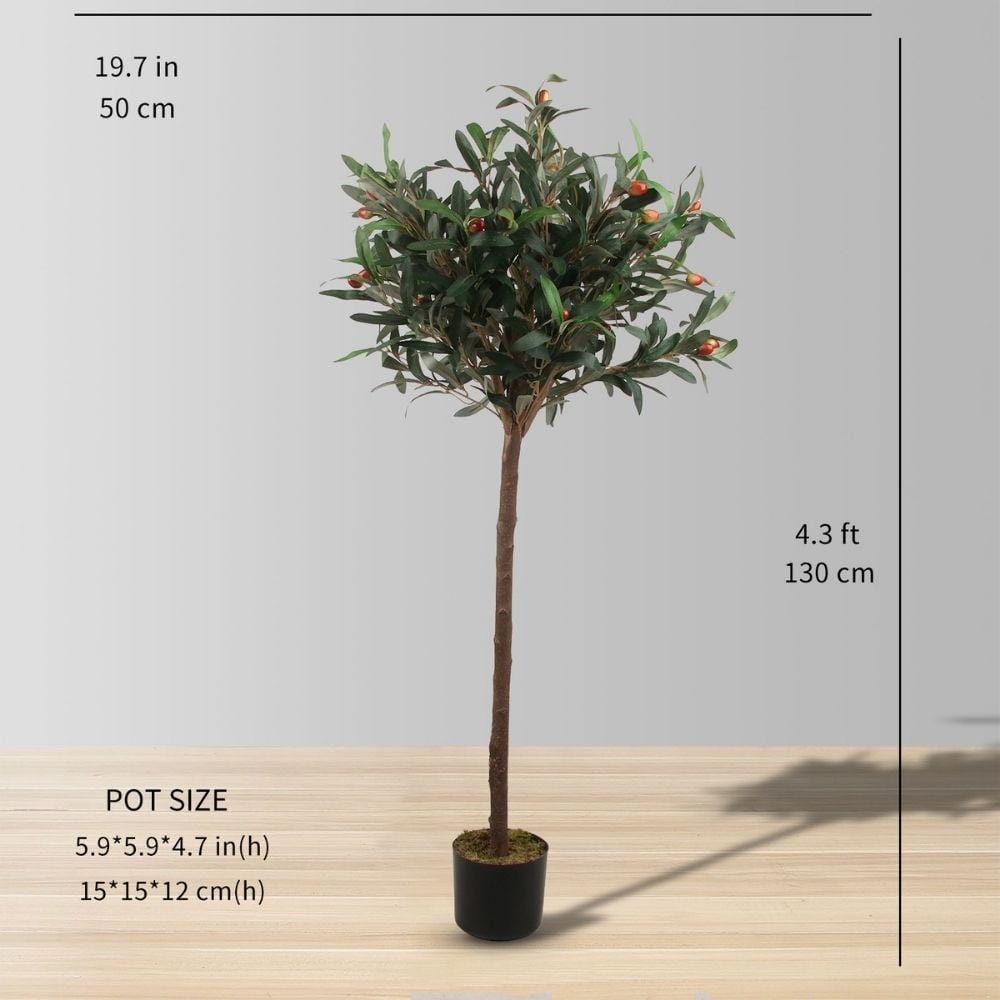 Obee Artificial Olive Tree Potted Plant 4.3'