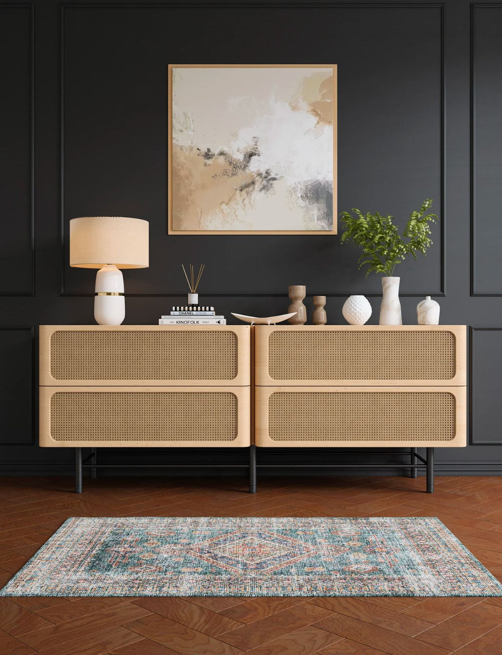 Abrama Green Rug