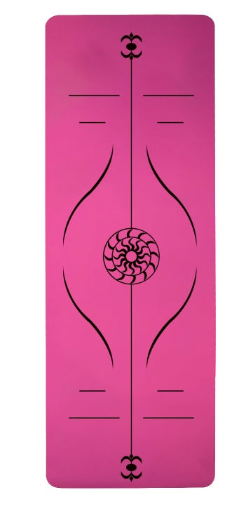 Yoga-Matte Posture Line Rutschfeste TPE-Fitnessmatte – Unterstützung für Anfänger & Ausrichtungsleitfaden