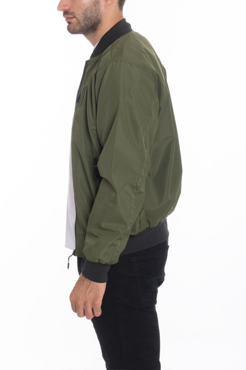 Mens Vinyl Waterproof Windbreaker Lime Milo