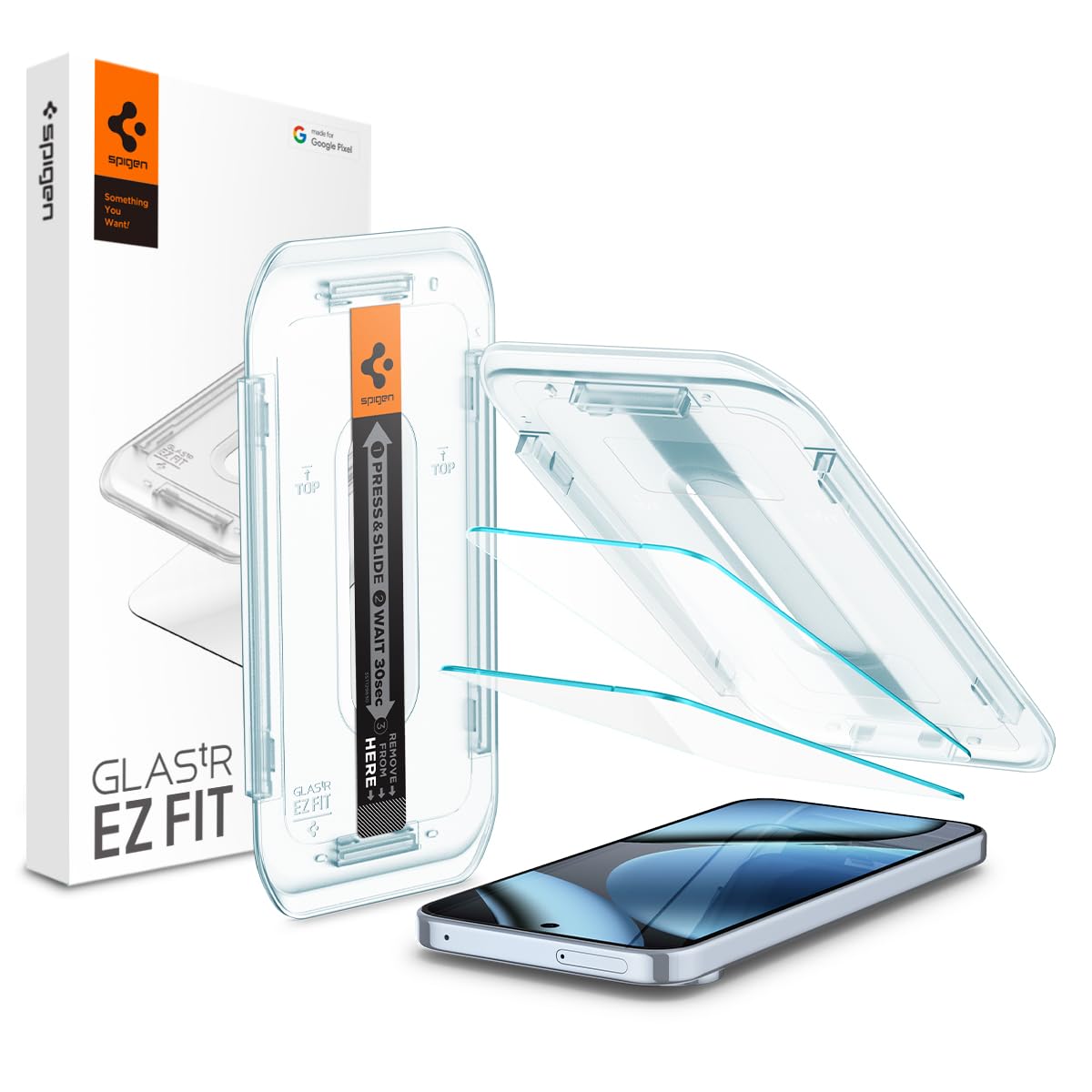 Spigen AluminaCore 強化ガラスフィルム [GlasTR EZ FIT] Pixel 10 Pro / Pixel 10 / Pixel 9 Pro / Pixel 9 対応 [2枚入り] アルミ強化 耐久性・耐衝撃性 🍁 All In One Marketplace Canada