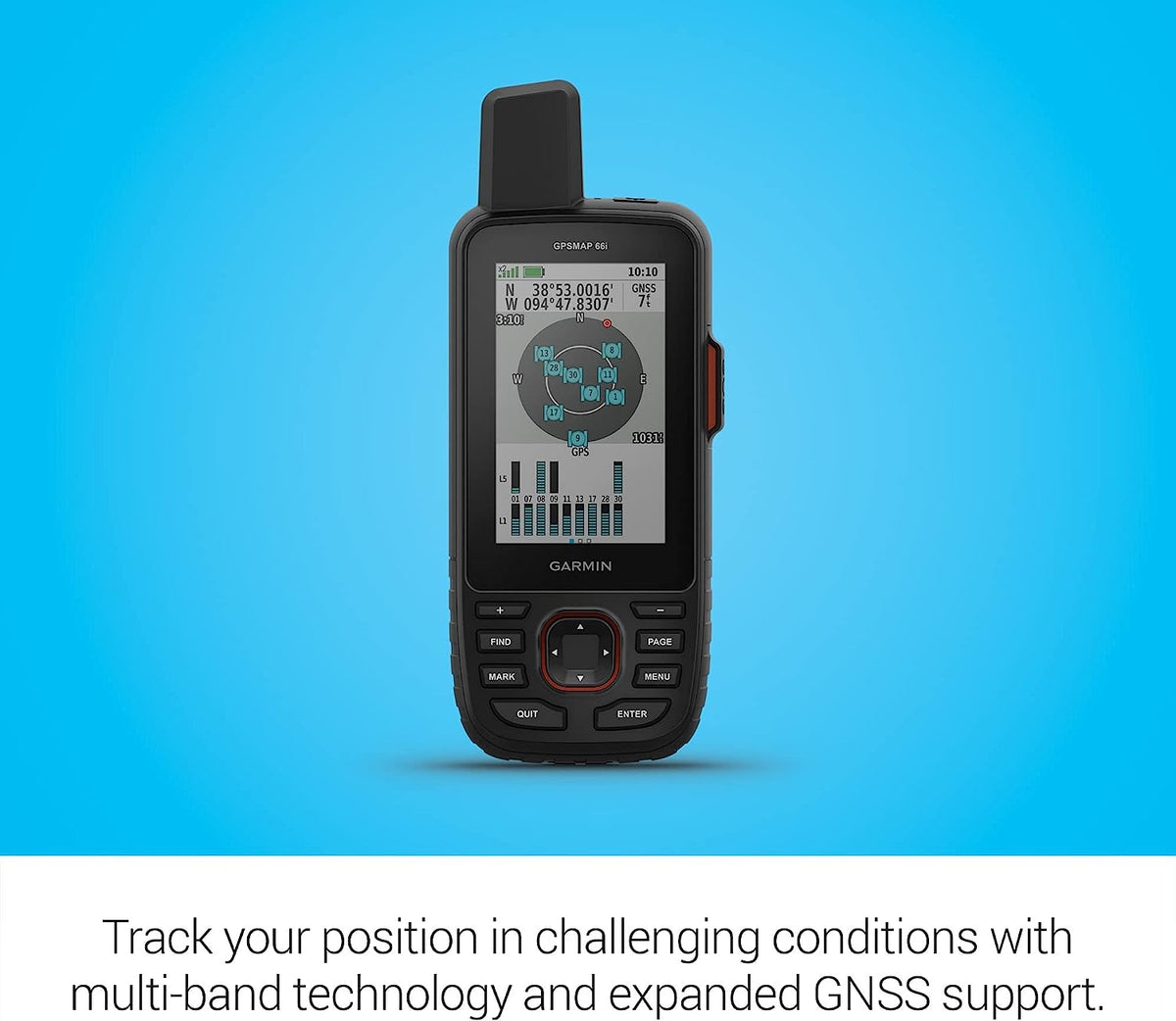 GPS portátil resistente Garmin GPSMAP® 67i con tecnología satelital inReach®
