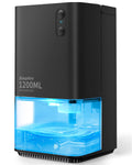 EasyAcc Dehumidifiers for Home Basements, 40oz Air Dehumidifier for Home(450sq ft) with Handle/7 LED Lights, Ultra Quiet & Auto Shut off Dehumidifiers for Bedroom Bathroom Closet RV 1200ml Black 🍁 All In One Marketplace Canada
