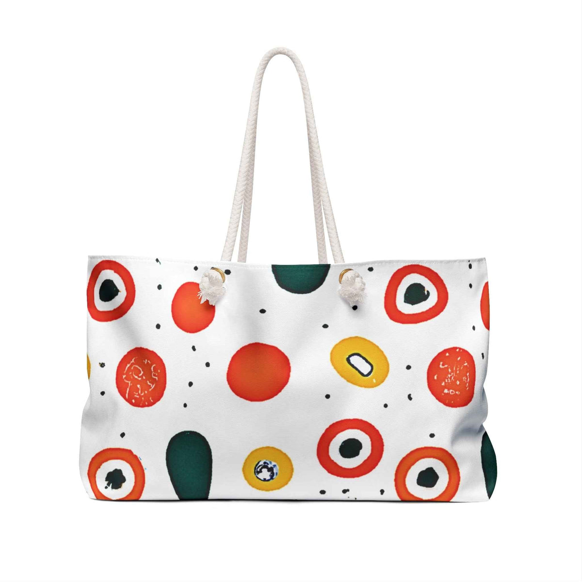 Sac de week-end à motif de rouleaux de sushi abstraits | Pois de nourriture japonaise, Grand cabas