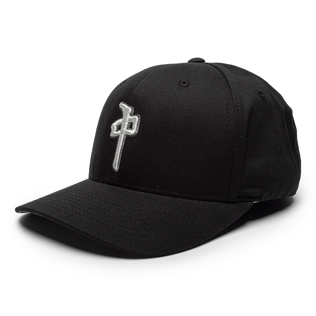 Gorra Flexfit Red Dragon 'OG Puffy' - Negro/Gris claro/Gris oscuro