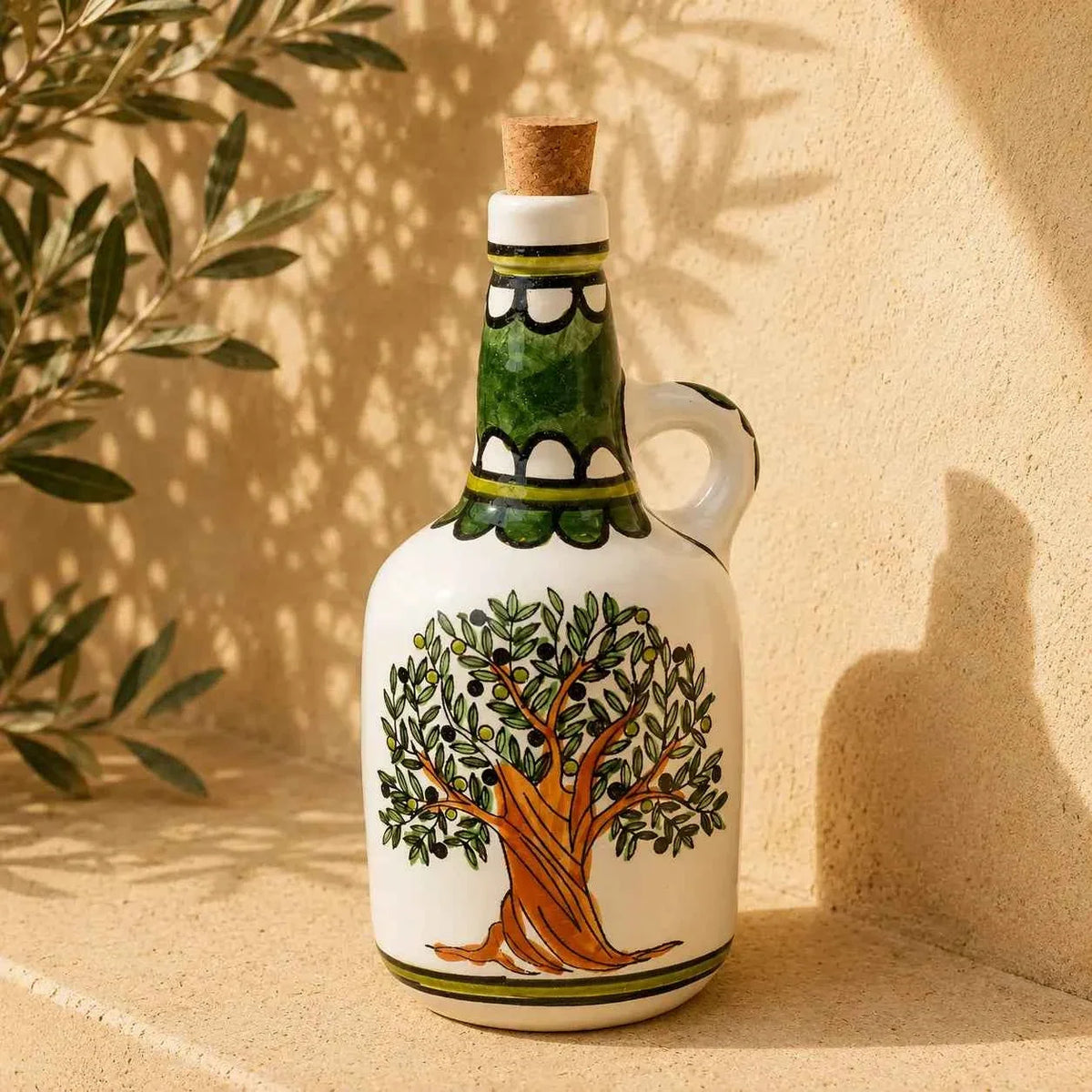 Handmade Ceramic Oil Dispenser / Oil Pourer – Oil Bottle 4.5 × 10 in